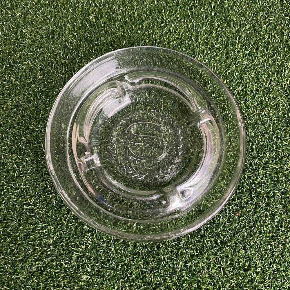 Vintage Clear Glass Sheraton Hotel Round Ashtray